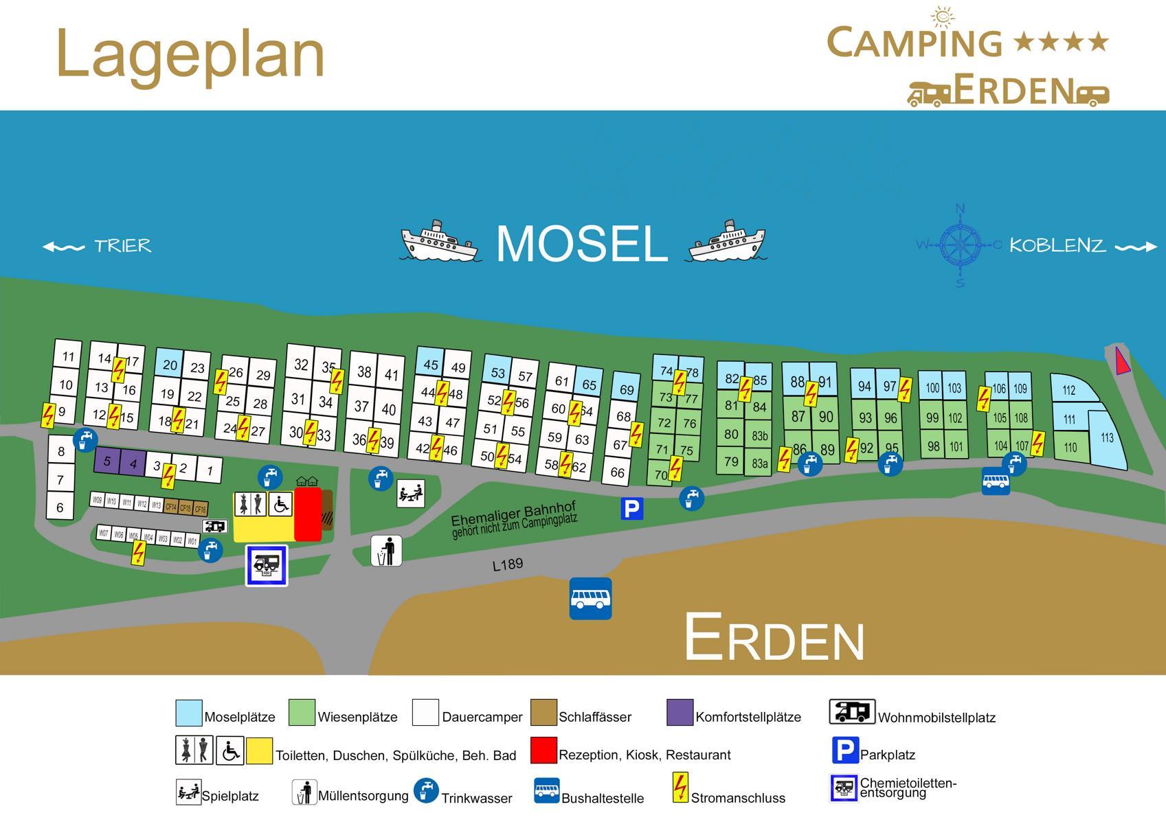 Reservierung  Campingplatz Erden